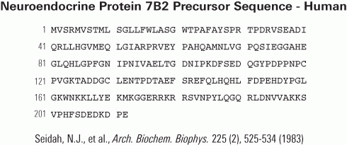 neuroendocrine protein 7b2 sequence
