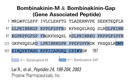 sequence bombinakinin-gap